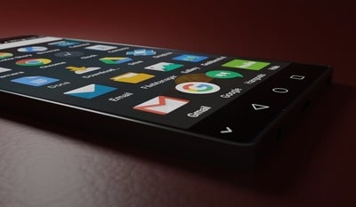 Se utiliza un smartphone para localizar un teléfono con Gmail.